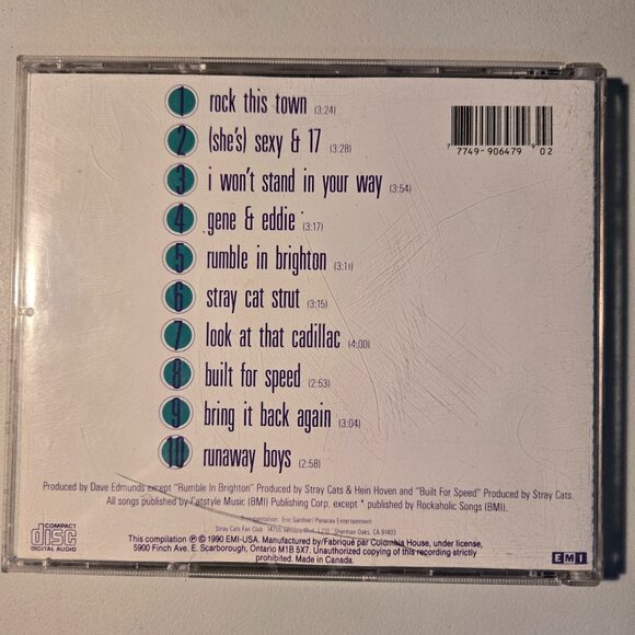 Stray Cats, Best Of Cd. U-Pick CD's! Bundle Any 3 For $12 - Picture 2 of 3